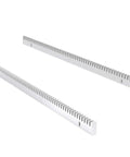 Galvanized Steel Gear Rack For Sliding Gate Operators 8mm Thick 3.28 Feet Total Length Includes Mounting Hardware Teeth Track