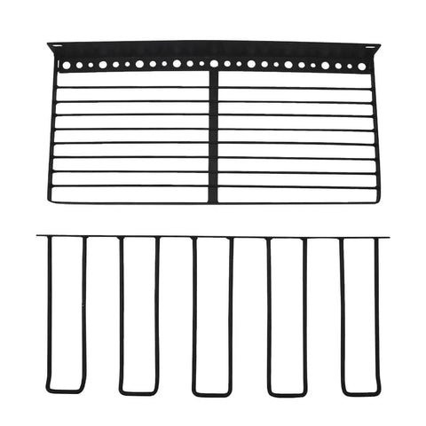 Heavy Duty Power Tool Organizer Rack With Two Levels And Four Cordless Drill Holders, iron construction, front view