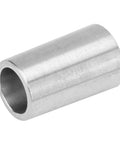 Stainless steel drill chuck conversion sleeve, B12–B16 adapter, side view
