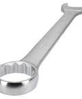 2-3/16 Inch Jumbo 12 Point Combination Wrench With Hot Drop Forged Construction And Satin Finish, Pro Grade Beefy Heavy Duty Tool For Diesel Mechanics And Technicians Built From USA Steel To Withstand Tough Jobsite Conditions