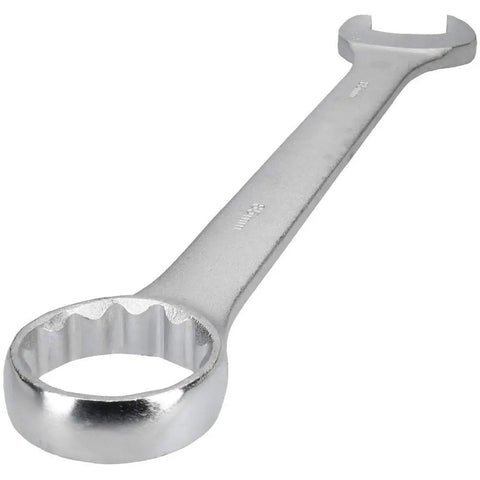 2-3/16 Inch Jumbo 12 Point Combination Wrench With Hot Drop Forged Construction And Satin Finish, Pro Grade Beefy Heavy Duty Tool For Diesel Mechanics And Technicians Built From USA Steel To Withstand Tough Jobsite Conditions