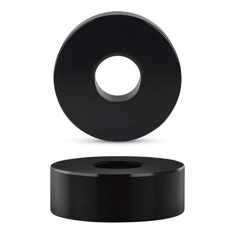 Heavy Duty Differential Drop Kit For 2007 To 2021 Chevy Silverado 1500 And Gmc Sierra 1500 4wd CNC machined black spacers with hole.