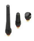 Pro Grade TIG Welding Torch Accessories Kit With Stubby Gas Lens, Alumina Nozzles, Black Gas Lens Components