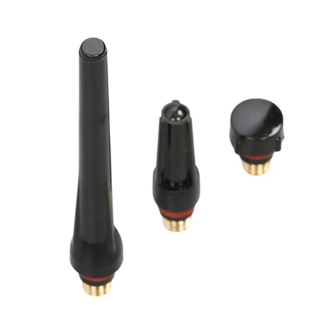 Pro Grade TIG Welding Torch Accessories Kit With Stubby Gas Lens, Alumina Nozzles, Black Gas Lens Components