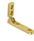 Close-up of gold 90-degree spring hinge from Ten Piece Gold 90 Degree Spring Hinge For Gift Box Jewelry Case Wine Box Wooden Box Corner Hardware Bracket