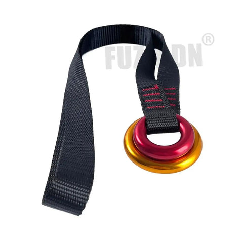 43 Inch Tree Climbing Friction Saver With Dual Aluminum Rings For Smooth Ascending And Straight Up Killer Bark Protection Secure Retrieval Built Damn Tough Heavy Duty Webbing