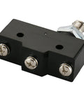 Panel Mount Micro Switch With Plunger Actuator 1NO 1NC SPDT 10A 250VAC Built Tough Momentary Limit Switch With 3 Screw Terminals Industrial Grade Precision Position Sensing CE Certified black body with three screw terminals