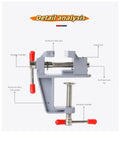 Mini Table Clamp Vise For Your Portable Workbench On The Go Small DIY Vise Aluminum Alloy Clamp lightweight, detailed analysis view.