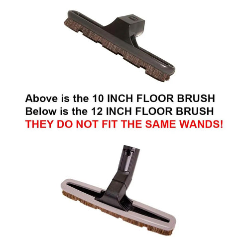 Genuine Floor Brush Assembly For Vacuum Systems, 12 Inch, E2 Type 12 Compatible, R7484 wands comparison with 10 inch brush