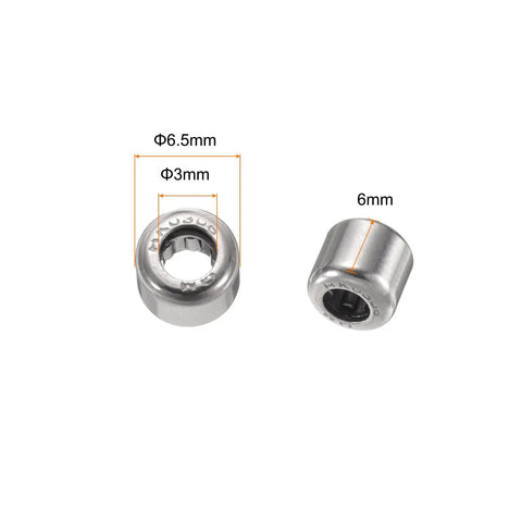 Rock Solid One Way Needle Roller Bearing, Top Tier Chrome Steel Clutch Bearing With Washers, Heavy Duty Overrunning Support Part Built Like A Tank For Reliable Performance And Smooth Industrial Applications