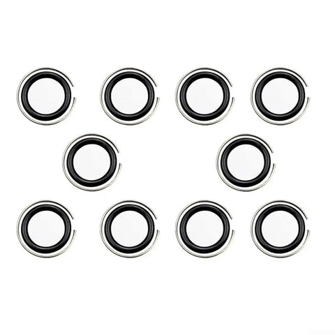 No Slip Half Inch Retaining Ring Clip With O Ring For Impact Wrench Steel Socket Retention Fastener Set That Keeps Sockets From Dropping Under Heavy Torque 50 Piece Hardware Kit, steel rings