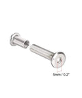Top Shelf Quality M8x30mm Carbon Steel Screw Posts For 3/8 Inch Holes, Solid Leather Craft And Belt Buckle Binding Fasteners, Dope DIY Hardware Gear Set Of Five.