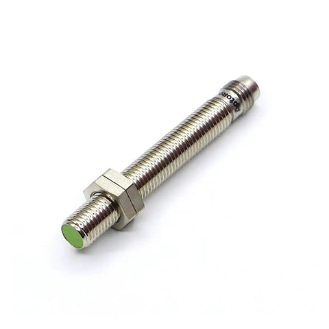 Gold Metal Detector Movement Sensor Switch FRCM08 1.5DN2 Used For Security Access Control And Industrial Projects Ready To Install Durable Metal Body Plug And Play Easy Install Great For Security Systems Industrial Use And Do It Yourself Projects, threaded metal sensor switch with lock nut