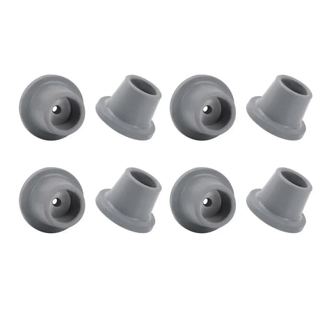 8 Pack Replacement Feet For Shower Chair With Large Base Non Slip Grippy Rubber Caps in grey