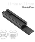 Dovetail To Picatinny Rail Adapter For 11mm To 21mm Conversion With Built In Locking Screws Low Profile Scope Mount Base black rail