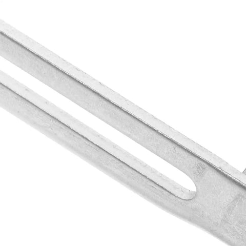 Three Pack Y-223 Refrigerator Door Hinge Kit In Galvanized Steel Silver, Universal Chest Freezer Hinge Set For Smooth Door Operation, Durable Construction, Precise Fit, Easy Retrofits, Long Lasting Stability close-up of galvanized steel hinge arm