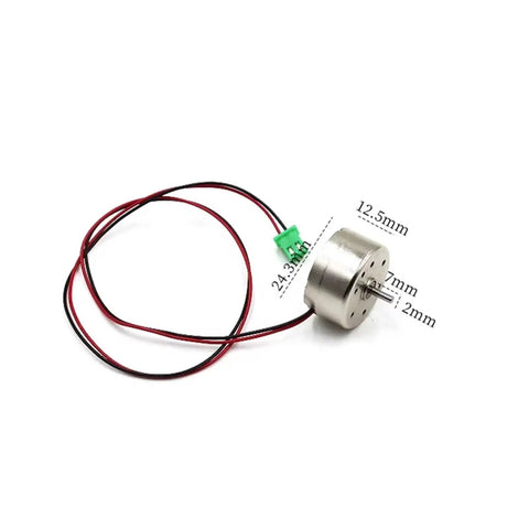 Brushed Micro DC Motor RF-300C Mini 300 Series, 5V 6V 9V 12V, 7000 RPM, 24mm Round Spindle, Low Current, No Gear Model A motor