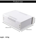 Tough As Nails Industrial Enclosure Box For Wire Junction And Distribution Control With ABS Panel, dimensions shown