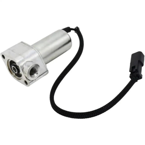 Pro Grade Solenoid Valve For Heavy Machinery Hydraulics, Precise Fluid Control, Durable High Pressure Build, Compatible With PC228-8 PC240-8 PC290-8 PC308-8 PC360-8, Part 702-21-07311 Replacement, silver metal coil with cable
