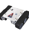 Smart Robot Tank Chassis With 33GB-520 Motor For DIY Robotics, Durable Aluminum Alloy, Big Track System, top view.