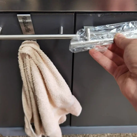 Stainless Steel T Type Drawer Cabinet Pull Handle In Silver Finish For Kitchen Cupboard Doors And Wardrobes with towel
