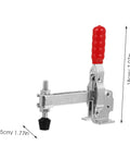 Two Piece Welding Fixed Toggle Clamps With Rubber Tips Pro Grade Heavy Duty Metal Hold Down Clamps for Workshop