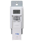 Digital In Wall 7 Day Astronomic Timer Switch No Neutral Wire Required For Easy Retrofit and Decorator Style Wall Plate