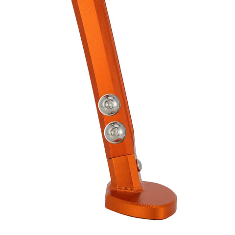 Three Level Adjustable Dirt Bike Side Kickstand For 125 450 XC XCF EXC EXCF XCW XCF W 2023 2024 Models, Heavy Duty Alloy, close-up view