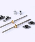 Vertical T8 Lead Screw Kit For CNC And 3D Printer Projects With Nut Bearing, Plug And Play Setup, 8mm Diameter, stainless components