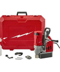 Get The New 4272-21 Electromagnetic Drill Kit With Carrying Case For Milwaukee Tools featuring a 13 amp motor and accessories.