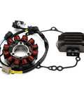 Performance Alternator Stator Gasket Kit Fits Honda CRF250R CRF 250 2022 2023 2024 Works On 12V Without Added Relay Including Cross Parts 396141 582281 582880 582787 For Tiller Remote Housing Perfect Plug In Your Rig Swaps, stator and regulator kit with gasket