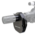 Filter Wheel Metal 5 Positions For Telescope Eyepiece Black 2 Inch with quick filter swapping attached to a telescope