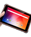 Tough As Nails 10.1 Inch Rugged Tablet Running Android 13 With IP67 Waterproof Shield Plus 4GB Ram And 64GB Storage featuring hand-held view.