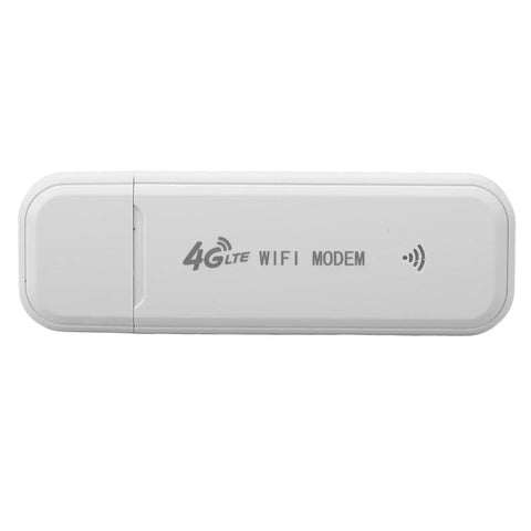 Hella Portable 4G LTE Wireless Router With Solid Battery Life And Zero Lag Signal For Road Trippers Desk Grinds Or Couch Lounging Across Europe With Slick Compact Design And Simple Plug In Setup - white modem view.