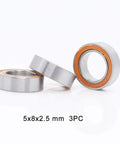 RC Ball Bearing Kit For Traxxas Nitro Revo Monster Truck Featuring 34 Sealed Bearings In Orange And Blue With Sizes 5x11x4 6x12x4 12x18x4 10x15x4 And 5x8x2.5 For All Versions, 5x8x2.5 mm sealed bearing 3pc