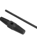 Jauarta Broken Screw Extractor Kit For 1/2 and 3/4 Inch Pipe Tools That Rips Out Damaged Bolts And Rusty Fasteners With Serious Grip For Any Home Fixer Project That Needs To Get Stuff Done Fast, black steel extractor and rod