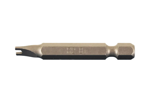 Premium S2 Steel Spanner Screwdriver Insert Bits Two Inch Long Quarter Hex Shank Quick Release Impact Ready Heavy Duty Workhorse Tool Kit showing S2 spanner bit.