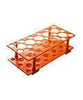 Orange Polypropylene Centrifuge Tube Rack For 10ml 15ml And 50ml Tubes, 28 Well Detachable Plastic Stand, Test Tube Holder
