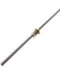 Dope Precision Ball Screw With Nut for CNC Machines, Anti Backlash Nut, 8mm diameter, 4mm lead, trapezoidal style, close-up view