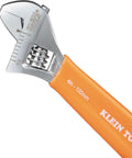 Extra Capacity Jaw 4 Inch Adjustable Wrench For Tight Spaces With Forged Heat Treated Alloy Steel SAE And Metric Scales Klein Tools O5064