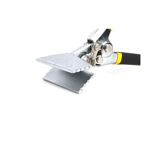 Sheet Metal Bending Pliers Hand Seamer Pro Grade Wide Jaw For 80mm Elbow And 150mm Straight Bends, stainless steel with ergonomic handle