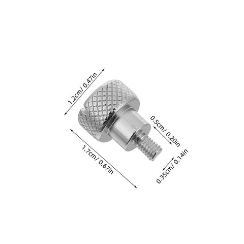 Universal Steel Thumb Screws For Sewing Machine Presser Foot Easy Operation Pro Grade Replacement Spare Parts For Embroidery And Quilting Projects 20 Pack Built For Heavy Duty Use And Consistent Thread Alignment, silver 1.2cm thumb screw
