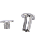 Heavy Duty M5 Rivet Nuts 50 Pack Stainless Steel Flat Head Insert Kit For Metal Work Auto Repair Crimp Tool Ready showing flat head inserts.