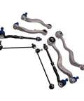 BMW 5 Series Front Suspension Wishbone Track Control Arms and Drop Links Kit 8 Piece Set OEM Grade Replacement Lower Control Arms and Bushing Kit for E60 E61
