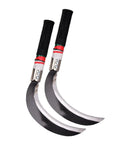 Two Pack Manganese Steel Portable Weeding Tools For Grass Removal And Harvesting With Short Handle Design For Easy Maneuverability