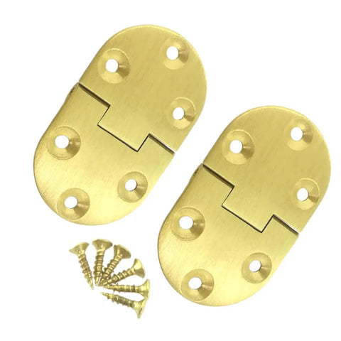 2 Piece Silent Close Spring Hinges In Solid Copper Deliver A Smooth 90 Degree Fold Rock Solid Torque Lock For Countertops Interior Doors And Diy Repairs Made For Real World Use with screws.