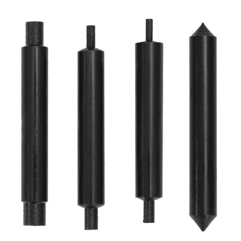Four HSS drill bits from Pro Grade Key Cutting Machine Drill Bits Set 13 Pack For Vertical Cutting Tools Heavy Duty HSS AL Cutter Bits