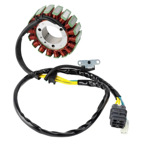 Super Heavy Duty Magneto Stator Coil Kit Fits 4 To 25HP Outboard Boat Motors 12V Replacement For 2006 To 2024 Tiller Remote Control Units No Relay Needed Replaces S31120RCA000 For Watercraft Engine Rigs Straight Up Easy Setup And Ride. 12V copper stator coil with wiring harness and connector