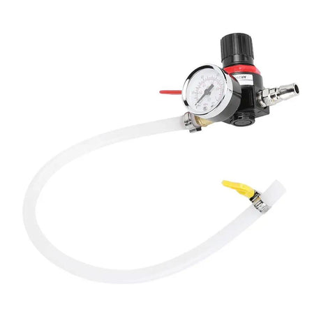 Universal Car Radiator Leak Tester And Cooling System Diagnostic Gauge With Quick Pressure Test 0.1 To 0.16 Bar Big 50cm Air Hose