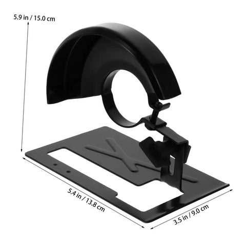 Heavy Duty Angle Grinder Protective Cover And Spark Guard Stand with high carbon steel and stable base for safe power tool use.